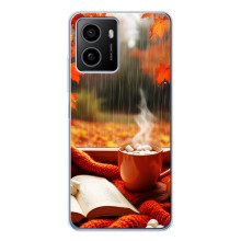 Чехол с уникальным дизайном «Осень с кофе» для HMD Pulse – Кофе и дождь