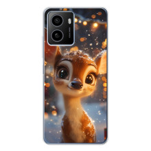 Яркий чехол для HMD Pulse с Зимними Оленятами – Оленёнок среди гирлянд