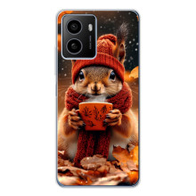 Печатный чехол «Зверята с кофе» для HMD Pulse – Белка с кофе