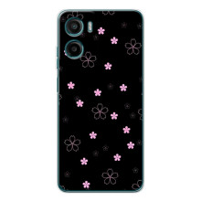 Чехол с розовым рисунком для HMD Vibe2 – Розовые цветы на черном