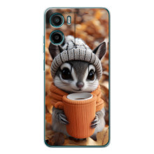 Печатный чехол «Зверята с кофе» для HMD Vibe2