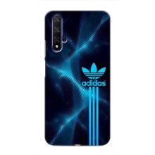 Чехлы Адидас для Huawei Honor 20 (AlphaPrint) (Синий Адидас)