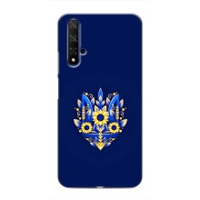 Чохли для Huawei Honor 20 Укр. Символіка (AlphaPrint) (Квітковий Герб)