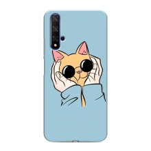 Чехол на Хуавей Хонор 20 с Котами (VPrint) (Котик в очках)