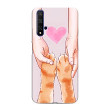 Чехол на Хуавей Хонор 20 с Котами (VPrint) (Любовь к котикам)