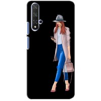 Чехол с картинкой Модные Девчонки Huawei Honor 20 (Девушка со смартфоном)