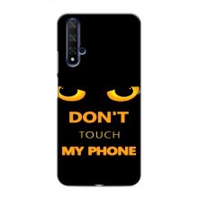 Чехол с Прикольным принтом на Huawei Honor 20 (Не трогай мой телефон)