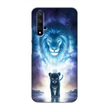 Чехол со Львом для Huawei Honor 20 (VPrint) (Маленький лев)