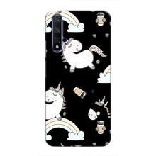 Чохол Unicorn на Huawei Honor 20 (Єдинорог з кавою)