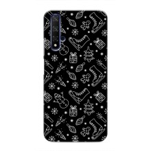 Новогодние, Праздничные Чехлы для Huawei Honor 20 - 2024 год (Новогодний фон)