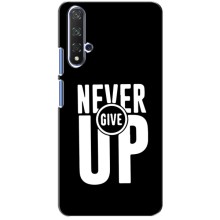 Силиконовый Чехол на Huawei Honor 20 с картинкой Nike – Never Give UP