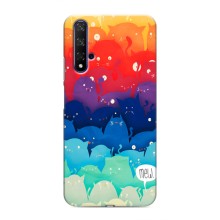 Силиконовый чехол с котиком для Huawei Honor 20 (Mew)