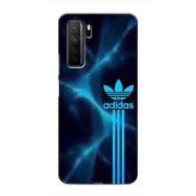 Чохли Адидас для Honor 30s (AlphaPrint) (Синій Адідас)