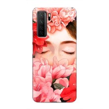 Чехлы (ART) Цветы на Honor 30s (VPrint) (Очі в квітах)