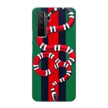 Чехлы ГУЧЧИ для Хуавей Хонор 30с (AlphaPrint) – Gucci змия