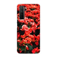 Чохли з квітами для Honor 30s (VPrint) (Квіти червоні)