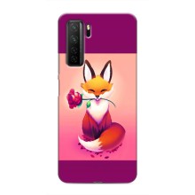 Чохли з картинкою Лисичка для Honor 30s (VPrint) (Лиса з трояндою)