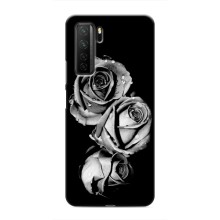 Чохол з картинкою (Стильні) Хуавей Оноу 30с - (AlphaPrint) (Чорна троянда)