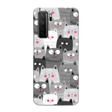Чохли з Котиками для Honor 30s (VPrint) (Мальовані котики)