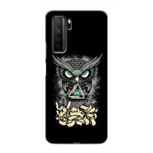 Чохли з принтом СОВИ для Honor 30s – Зелені очі