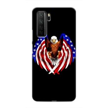 Чехол Флаг USA для Honor 30s (Крылья США)