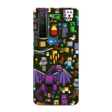 Чохол Майнкрафт на Honor 30s (AlphaPrint) Minecraft (Колаж Майнкрафт)