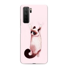 Чохол на Хуавей Оноу 30с з Котиками (VPrint) (Котик падає)