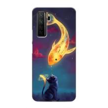 Чехол на тематику: Коты для Honor 30s – Встреча