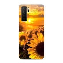 Чехол с Цветами для Honor 30s – поле подсолнухов