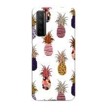 Чехол с изображением  вкусной еды для Honor 30s – Ананасы