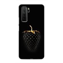 Чехол с изображением  вкусной еды для Honor 30s – Чёрная клубника