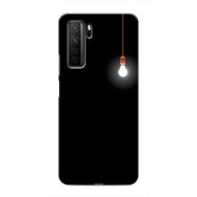 Чохол з картинками на чорному фоні для Honor 30s – Лампочка