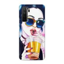 Чохол з картинкою Модні Дівчата Honor 30s – Дівчина з коктейлем