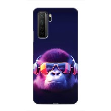 Чохол з Мавпами Honor 30s - (AlphaPrint) – Стильна мавпа