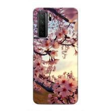 Чехол с принтом САКУРЫ на Honor 30s – Цветущая сакура