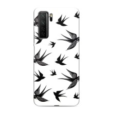 Чохол з пташками на Honor 30s (VPrint) (Ластівки)