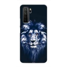 Чехол со Львом для Honor 30s (VPrint) – Синий Лев