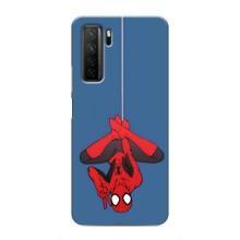 Чехол Супергерой Человека Паука на Honor 30s – На паутине