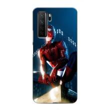 Чехол Супергерой Человека Паука на Honor 30s – Паук на доме