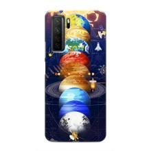 Чехол (ТПУ) с планетами на Honor 30s – Арт планети