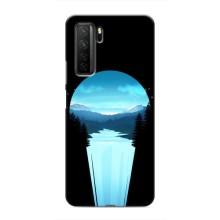 Летний Чехол на Honor 30s – Синий Водопад