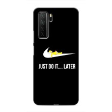 Силиконовый Чехол на Honor 30s с картинкой Nike (Later)