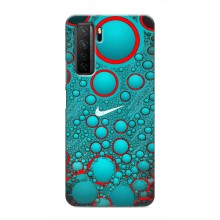 Силиконовый Чехол на Honor 30s с картинкой Nike – Найк зеленый