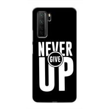 Силиконовый Чехол на Honor 30s с картинкой Nike – Never Give UP