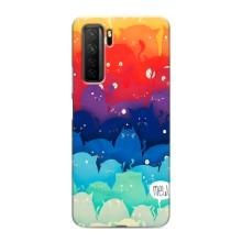 Силиконовый чехол с котиком для Honor 30s – Mew