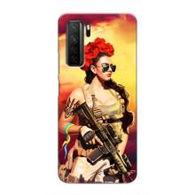 ЗСУ Чехлы (TPU) для Honor 30s – Женщина солдат