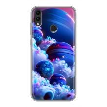 Чохли КОСМОС  на Huawei Honor 8C – Сині планети