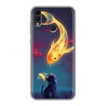 Чохол на тематику: Коти для Huawei Honor 8C – Зустріч