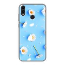 Чехол с Цветами для Huawei Honor 8C – ромашки на голубом