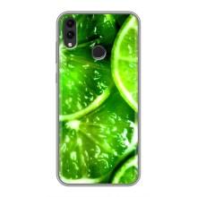 Чехол с изображением  вкусной еды для Huawei Honor 8C – Яркий ЛАЙМ